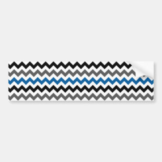 Autocollant De Voiture Motif Chevron Arrière - plan bleu gris noir blanc