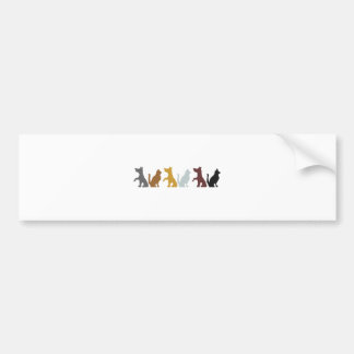 Autocollant De Voiture Motif de bande dessinée de chats et de chiens