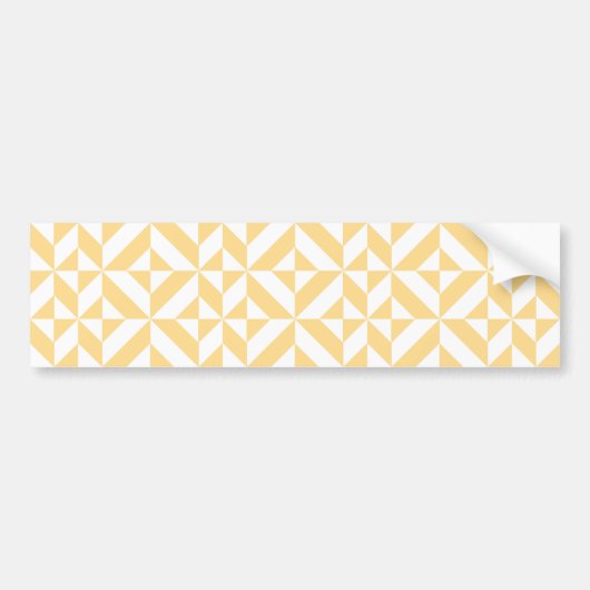 Autocollant De Voiture Motif de cube géométrique Pale Melon (Devant)