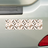 Autocollant De Voiture Motif de cube géométrique Tan Brown (En voiture)