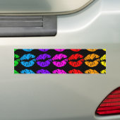 Autocollant De Voiture Motif de lèvres d'arc-en-ciel (En voiture)