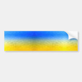 Autocollant De Voiture Motif de maillage géométrique bleu jaune Ukraine (Devant)