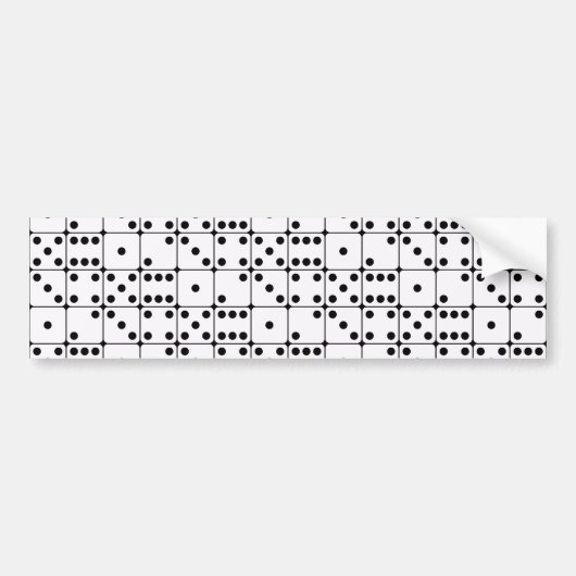 AUTOCOLLANT DE VOITURE MOTIF DE MATRICES (Devant)