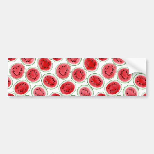 Autocollant De Voiture Motif de tranches de pastèque (Devant)