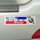 Autocollant De Voiture Motif d'essai Wakey Wakey (En voiture)
