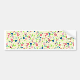 Autocollant De Voiture Motif floral de style campagnard