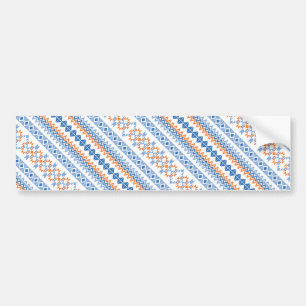 Autocollant De Voiture Motif Motif Tribal Aztec bleu orange