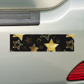 Autocollant De Voiture Motif sans couture avec étoiles d'or (En voiture)