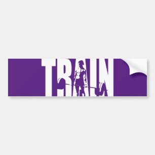 Autocollant De Voiture Motivation pour l'haltérophilie des femmes - TRAIN