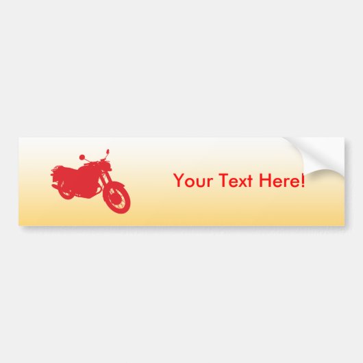 Autocollant De Voiture Moto : Profil d'ensemble : (Devant)