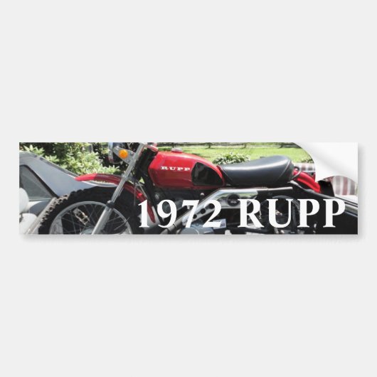 Autocollant De Voiture Moto Rupp 1972 (Devant)