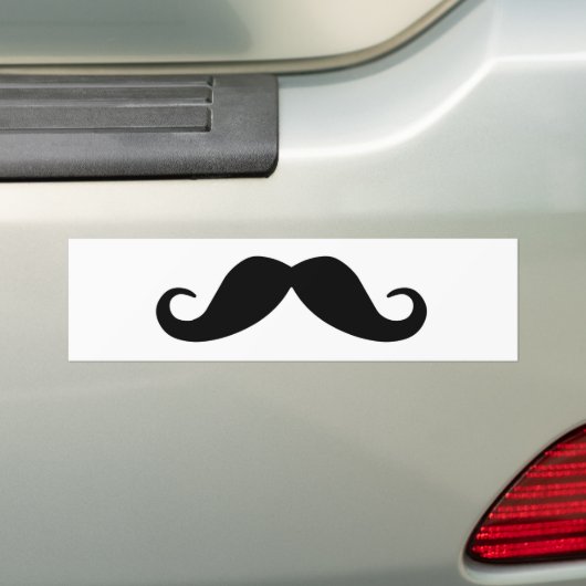 Autocollant De Voiture Moustache (En voiture)