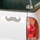 Autocollant De Voiture Moustache blanche de Bling (graphique de parties (Sur camion)