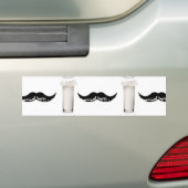 Autocollant De Voiture Moustache de lait (En voiture)