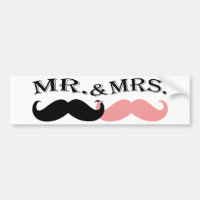 Moustache noire et rose vintage