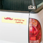 Autocollant De Voiture Moustache : une question (Sur camion)