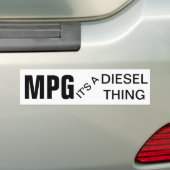 Autocollant De Voiture MPG, c'est une chose diesel (En voiture)