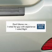 Autocollant De Voiture MPS-BTM1, ne me blâment pas….J'ai voté pour (En voiture)