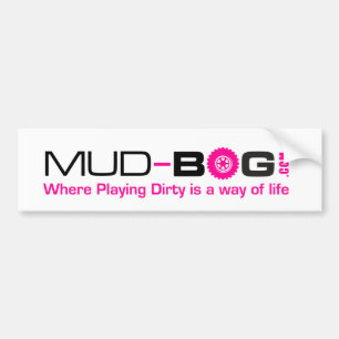 Autocollant De Voiture Mud-Bog.com : Là où le jeu sale est un mode de v