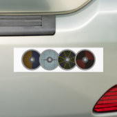 Autocollant De Voiture Mur de bouclier de Viking (En voiture)