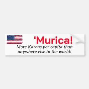 Autocollant De Voiture Murica...Plus Karens par habitant