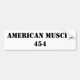 AUTOCOLLANT DE VOITURE MUSCLE AMÉRICAIN 454