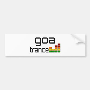 Autocollant De Voiture Musique de transe de Goa avec l'égaliseur stéréo