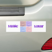Autocollant De Voiture Musique majeure/étudiante/enseignant (En voiture)