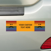 Autocollant De Voiture Mustache Pride custom bumpersticker (En voiture)