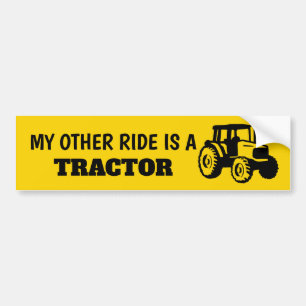 Autocollant De Voiture My Other Ride is a Tractor Sticker