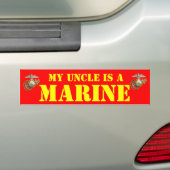 AUTOCOLLANT DE VOITURE MY UNCLE IS A MARINE (En voiture)