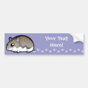 Autocollant De Voiture Nain de dessin animé Hamster