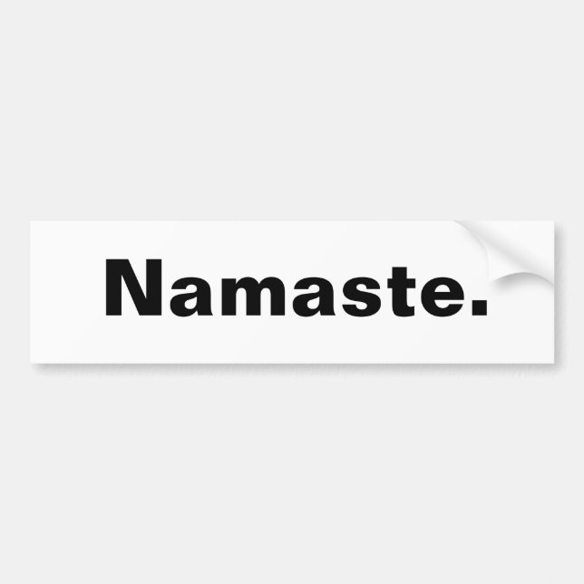 Autocollant De Voiture Namaste. (Devant)
