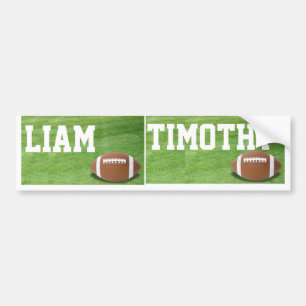 Autocollant De Voiture Names Liam & Timothy Football sign/sticker/magnet