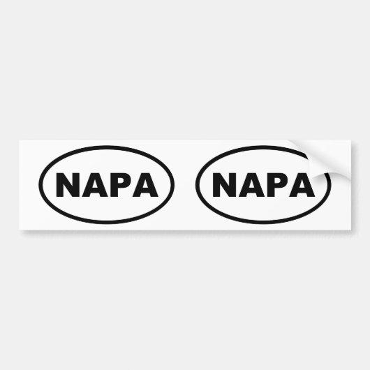 AUTOCOLLANT DE VOITURE NAPA (Devant)