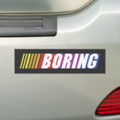 Autocollant De Voiture NASCAR - Adhésif pour pare-chocs ENNUYEUX (En voiture)