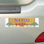 AUTOCOLLANT DE VOITURE NATCO (En voiture)
