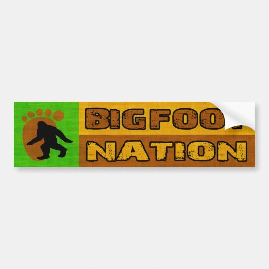 Autocollant De Voiture Nation de Bigfoot (Devant)