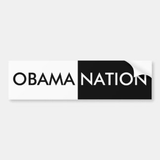 Autocollant De Voiture Nation Obama