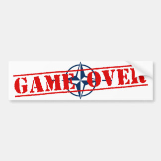 Autocollant De Voiture NATO Sign Red Letters Game Over