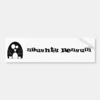Autocollant De Voiture NAUGHTYPENGUIN, pingouin vilain