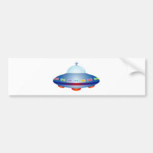 Autocollant De Voiture Navire spatial UFO