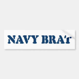 AUTOCOLLANT DE VOITURE NAVY BRAT