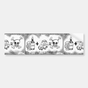 Autocollant De Voiture "Ne buvez pas et ne conduisez pas"