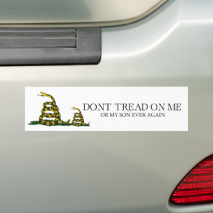 Autocollant De Voiture Ne Marche Pas Sur Moi Ou Mon Fils Gadsden Flag Mem