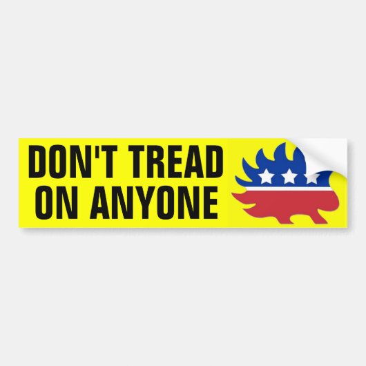 Autocollant De Voiture Ne marchez pas sur n'importe qui (Devant)