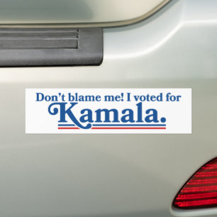 Autocollant De Voiture Ne me blâme pas d'avoir voté pour Kamala Harris