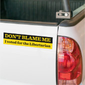 Autocollant De Voiture Ne me blâmez pas adhésif pour pare-chocs (Sur camion)