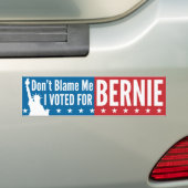 Autocollant De Voiture Ne me blâmez pas que j'ai voté pour Bernie (En voiture)