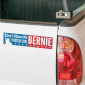 Autocollant De Voiture Ne me blâmez pas que j'ai voté pour Bernie (Sur camion)
